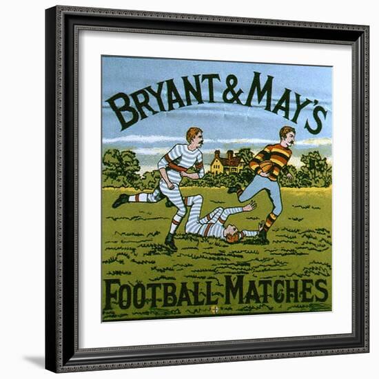 1900s UK Bryant and May's Label-null-Framed Giclee Print