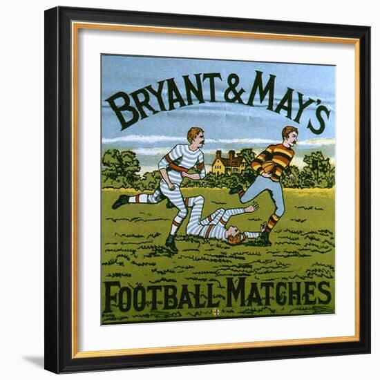 1900s UK Bryant and May's Label-null-Framed Giclee Print