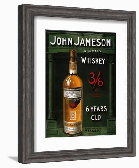 1900s UK John Jameson Poster-null-Framed Giclee Print