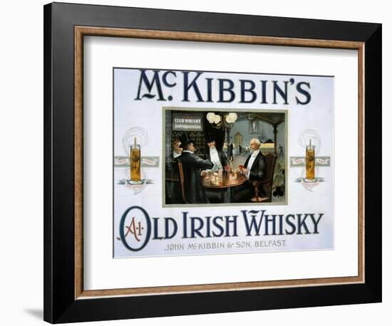 1900s UK McKibbin's Poster-null-Framed Giclee Print