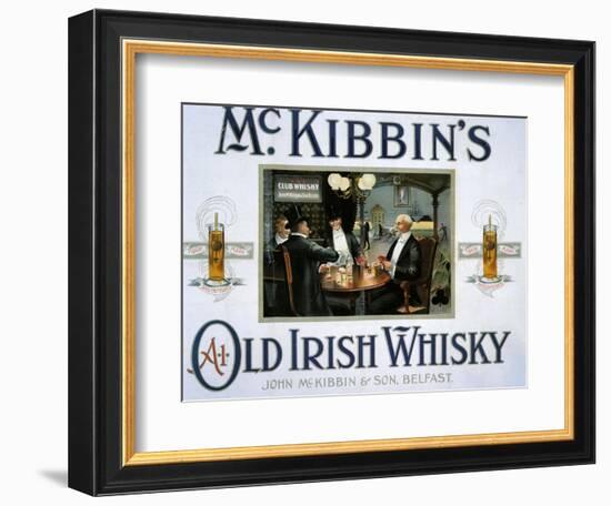 1900s UK McKibbin's Poster-null-Framed Giclee Print