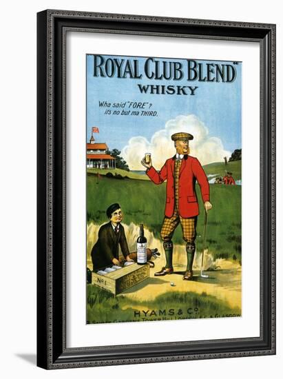 1900s UK Royal Club Blend Whisky Poster-null-Framed Giclee Print