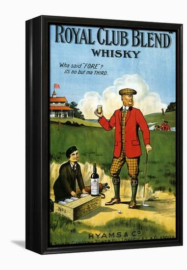 1900s UK Royal Club Blend Whisky Poster-null-Framed Premier Image Canvas