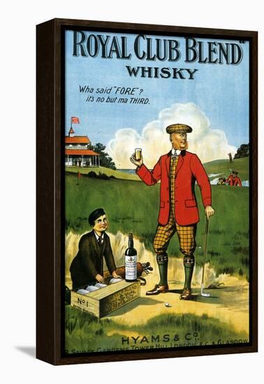 1900s UK Royal Club Blend Whisky Poster-null-Framed Premier Image Canvas