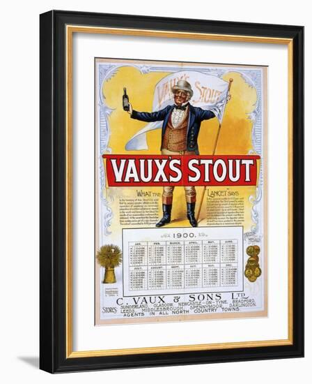 1900s UK Vaux's Magazine Plate-null-Framed Giclee Print