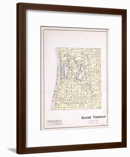 1901, Blaine Township, Herring Lake, Lake Michigan, Michigan, United States-null-Framed Giclee Print