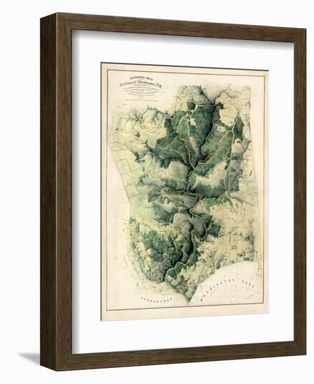 1901, Washington D.C. 1901c Environs of City and Georgetown, District of Columbia, United States-null-Framed Giclee Print