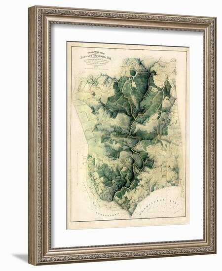 1901, Washington D.C. 1901c Environs of City and Georgetown, District of Columbia, United States-null-Framed Giclee Print