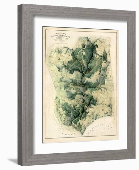 1901, Washington D.C. 1901c Environs of City and Georgetown, District of Columbia, United States-null-Framed Giclee Print