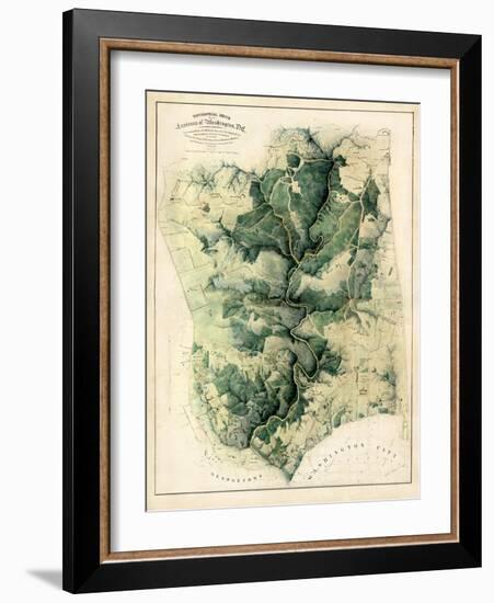 1901, Washington D.C. 1901c Environs of City and Georgetown, District of Columbia, United States-null-Framed Giclee Print