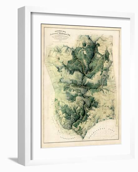 1901, Washington D.C. 1901c Environs of City and Georgetown, District of Columbia, United States-null-Framed Giclee Print