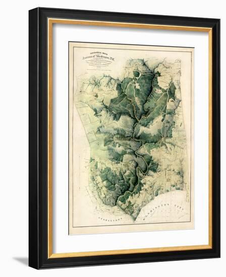 1901, Washington D.C. 1901c Environs of City and Georgetown, District of Columbia, United States-null-Framed Giclee Print