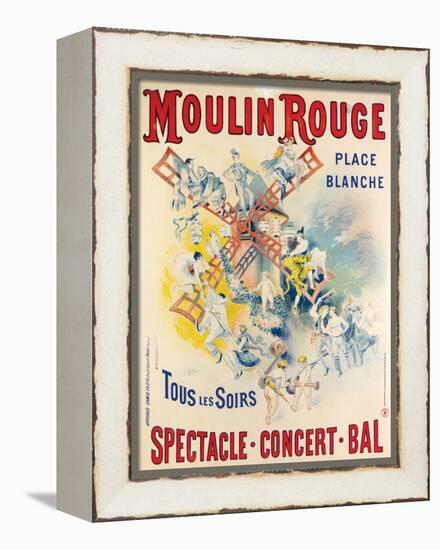 1902- Réouverture Moulin Rouge-Jose Belon-Framed Premier Image Canvas