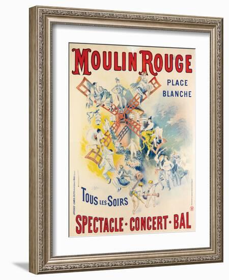 1902- Réouverture Moulin Rouge-Jose Belon-Framed Giclee Print