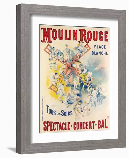 1902- Réouverture Moulin Rouge-Jose Belon-Framed Giclee Print