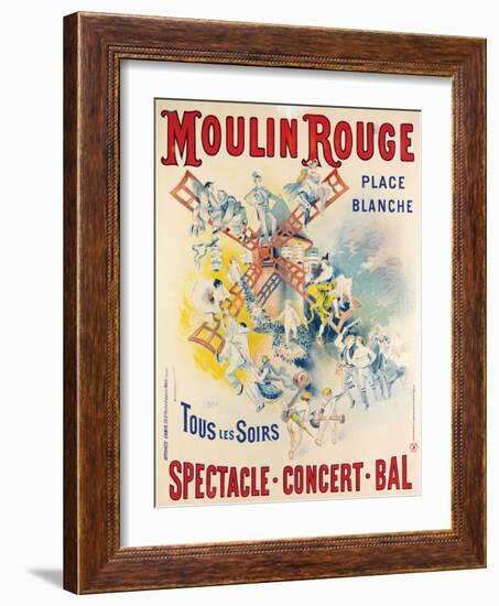 1902- Réouverture Moulin Rouge-Jose Belon-Framed Giclee Print