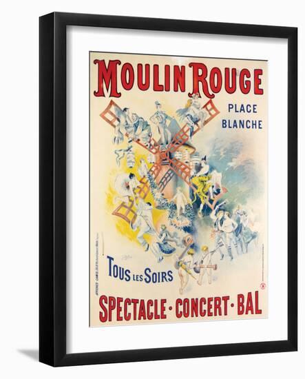 1902- Réouverture Moulin Rouge-Jose Belon-Framed Giclee Print