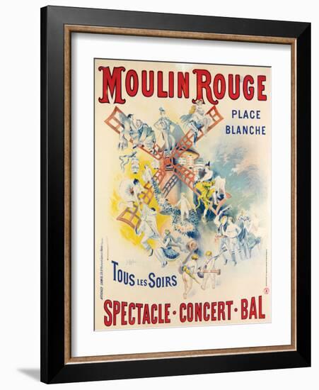 1902- Réouverture Moulin Rouge-Jose Belon-Framed Giclee Print