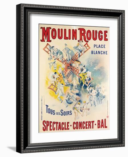 1902- Réouverture Moulin Rouge-Jose Belon-Framed Giclee Print