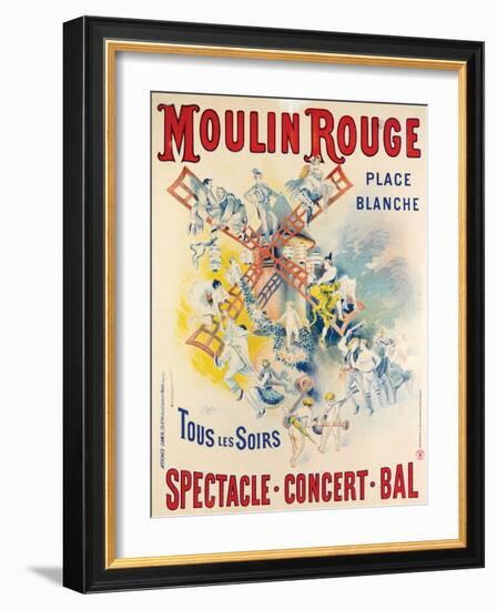 1902- Réouverture Moulin Rouge-Jose Belon-Framed Giclee Print