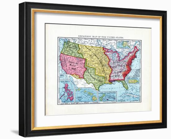 1902, United States Expansion Map, Nebraska, United States-null-Framed Giclee Print