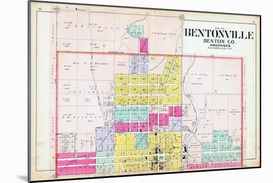 1903, Bentonville - North, Arkansas, United States-null-Mounted Giclee Print