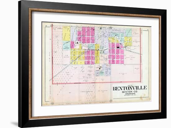 1903, Bentonville - South, Arkansas, United States-null-Framed Giclee Print