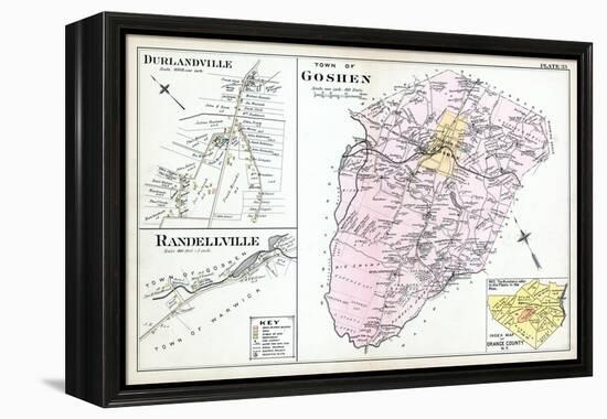 1903, Goshen Town, Durlandville, Randellville, New York, United States-null-Framed Premier Image Canvas