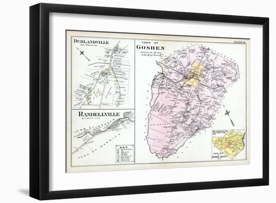 1903, Goshen Town, Durlandville, Randellville, New York, United States-null-Framed Giclee Print