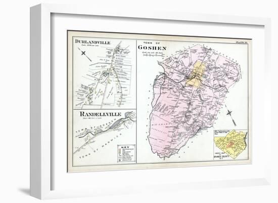 1903, Goshen Town, Durlandville, Randellville, New York, United States-null-Framed Giclee Print