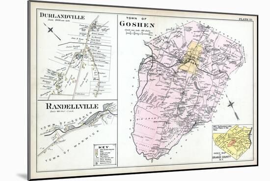 1903, Goshen Town, Durlandville, Randellville, New York, United States-null-Mounted Giclee Print