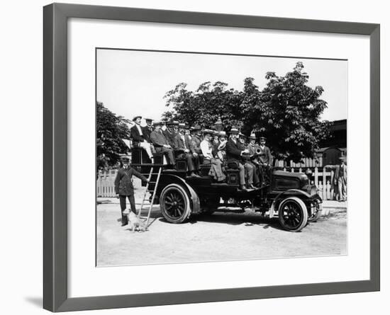 1903 Milnes Daimler Charabanc, (C1903)-null-Framed Photographic Print