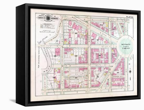 1903, Plate 006, District of Columbia, United States, Dupont Circle-null-Framed Premier Image Canvas