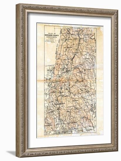 1904, Berkshire County Map, Massachusetts, United States-null-Framed Giclee Print