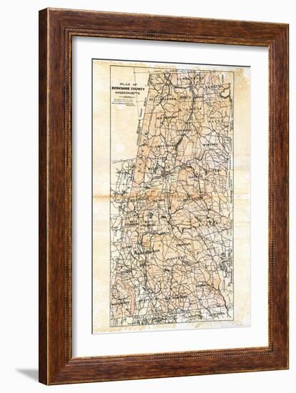 1904, Berkshire County Map, Massachusetts, United States-null-Framed Giclee Print