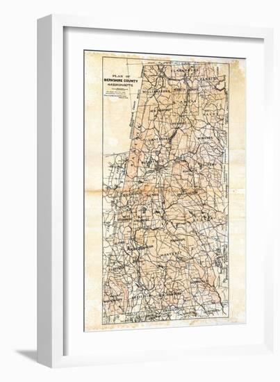 1904, Berkshire County Map, Massachusetts, United States-null-Framed Giclee Print