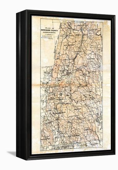 1904, Berkshire County Map, Massachusetts, United States-null-Framed Premier Image Canvas