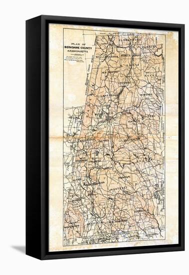 1904, Berkshire County Map, Massachusetts, United States-null-Framed Premier Image Canvas