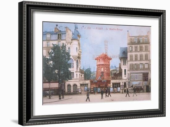 1904 Carte Postal Moulin Rouge-null-Framed Giclee Print