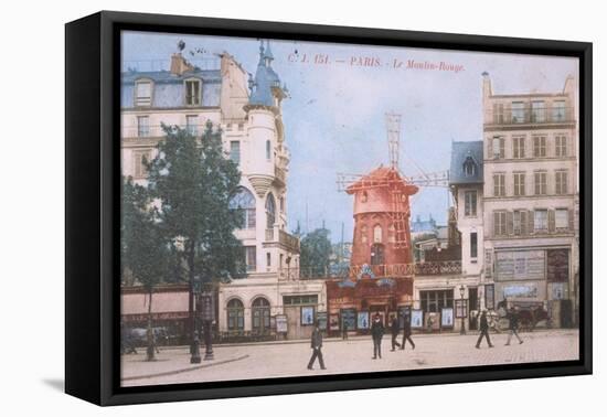 1904 Carte Postal Moulin Rouge-null-Framed Premier Image Canvas