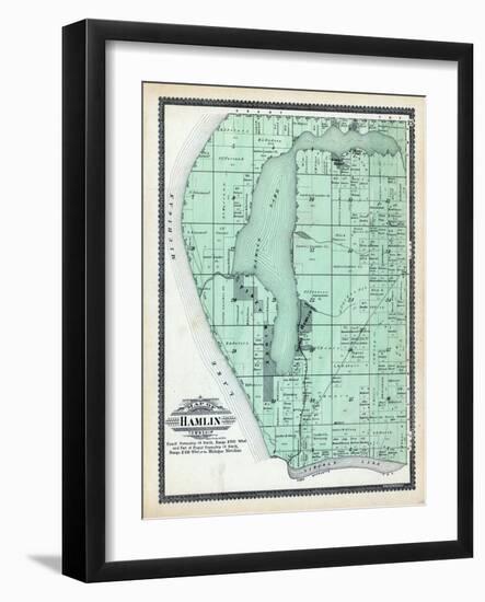 1904, Hamlin Township, Piney Ridge, Lincoln Lake, Bride's Resort, Buggs Point, Michigan, United Sta-null-Framed Giclee Print