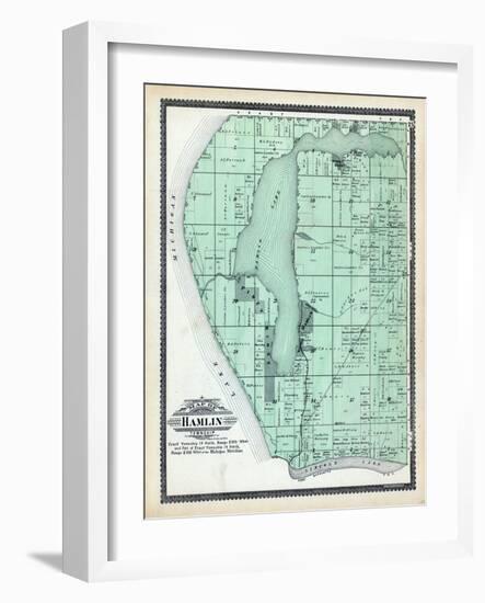 1904, Hamlin Township, Piney Ridge, Lincoln Lake, Bride's Resort, Buggs Point, Michigan, United Sta-null-Framed Giclee Print