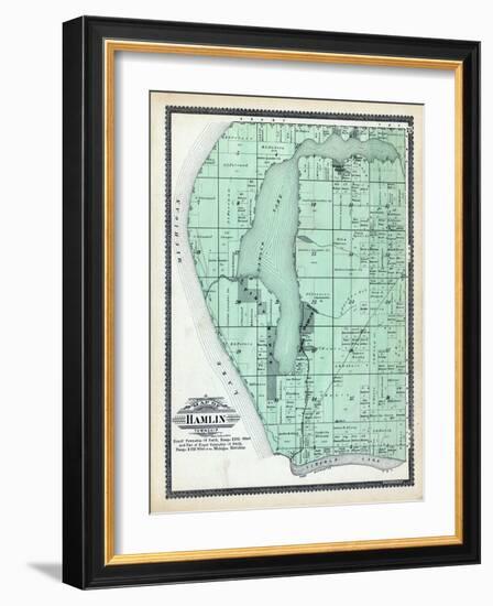 1904, Hamlin Township, Piney Ridge, Lincoln Lake, Bride's Resort, Buggs Point, Michigan, United Sta-null-Framed Giclee Print