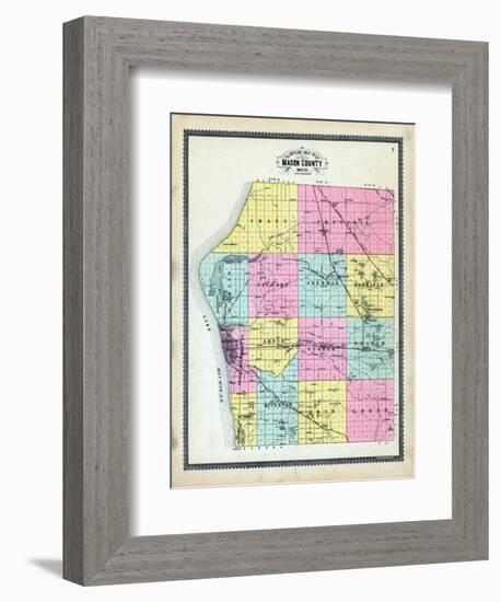 1904, Mason County, Michigan, United States-null-Framed Giclee Print