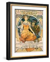 1904 St. Louis World's Fair Poster-Alphonse Mucha-Framed Art Print