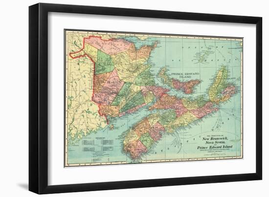 1906, Canada, New Brunswick, Nova Scotia, Prince Edward Island, North America, New Brunswick-null-Framed Premium Giclee Print