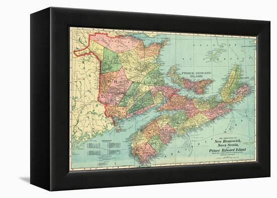 1906, Canada, New Brunswick, Nova Scotia, Prince Edward Island, North America, New Brunswick-null-Framed Premier Image Canvas