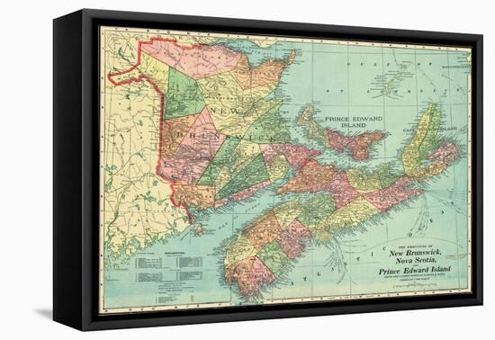1906, Canada, New Brunswick, Nova Scotia, Prince Edward Island, North America, New Brunswick-null-Framed Premier Image Canvas