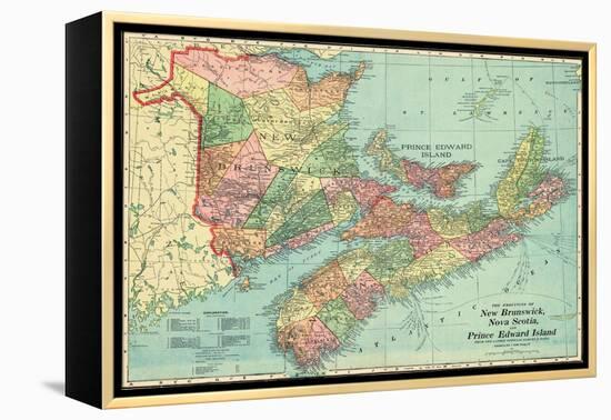 1906, Canada, New Brunswick, Nova Scotia, Prince Edward Island, North America, New Brunswick-null-Framed Premier Image Canvas