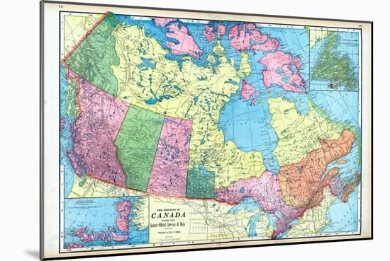 1906, Canada, North America, Dominion of Canada, Artic Regions, Franklin District, Newfoundland-null-Mounted Giclee Print